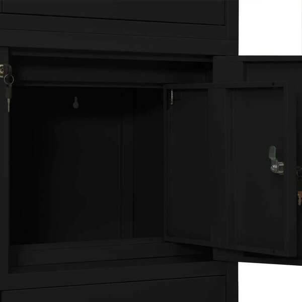 VidaXL Acél Irodai Szekrény - 90x40x180 cm