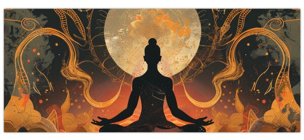 Kép - Meditáció (120x50 cm)