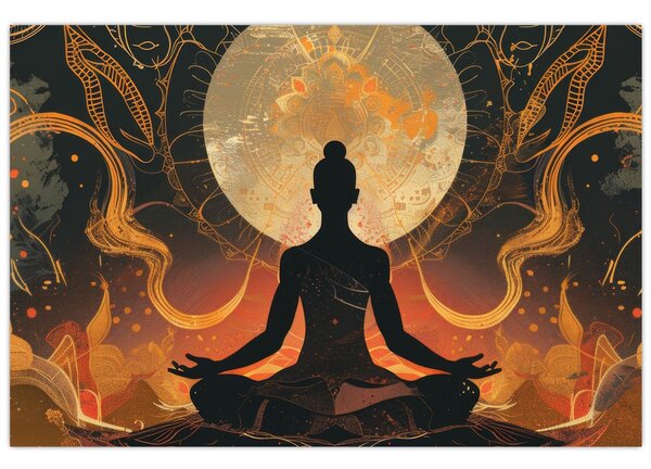 Kép - Meditáció (90x60 cm)