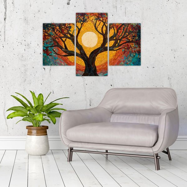 Kép - Nap az élet fájának koronájában (90x60 cm)
