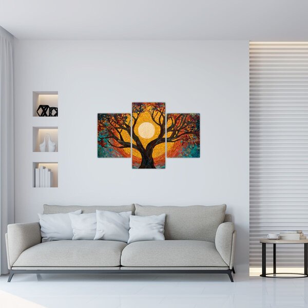Kép - Nap az élet fájának koronájában (90x60 cm)