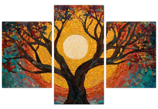 Kép - Nap az élet fájának koronájában (90x60 cm)