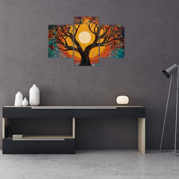 Kép - Nap az élet fájának koronájában (90x60 cm)