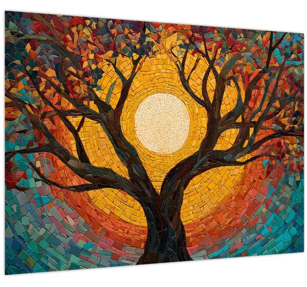 Kép - Nap az élet fájának koronájában (70x50 cm)