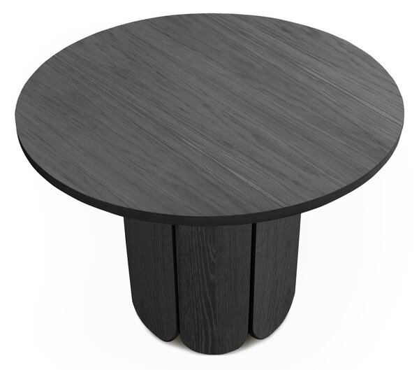 Kerek étkezőasztal tölgyfa dekorral ø 98 cm Soft – Woodman