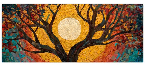 Kép - Nap az élet fájának koronájában (120x50 cm)