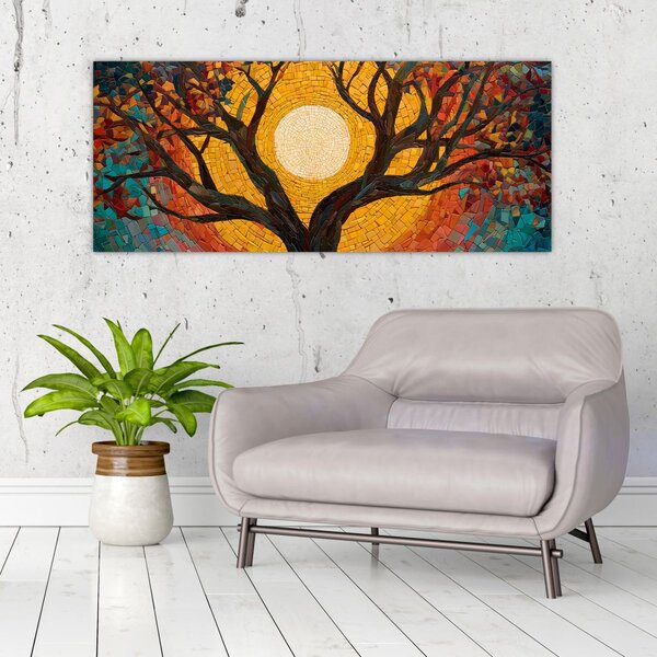 Kép - Nap az élet fájának koronájában (120x50 cm)