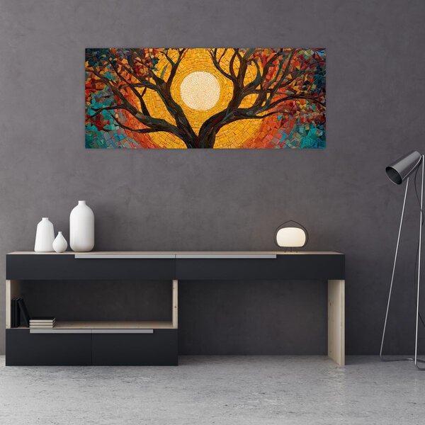 Kép - Nap az élet fájának koronájában (120x50 cm)