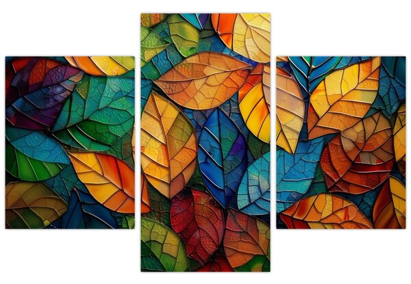 Kép - Levélmozaik (90x60 cm)