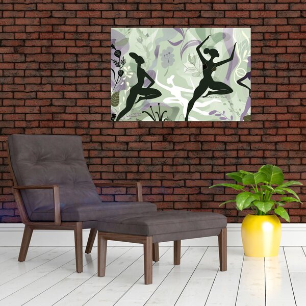 Kép - A táncosok illusztrációja (90x60 cm)
