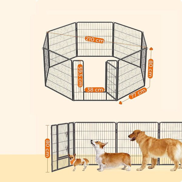 Kutya kennel, kutyaketrec, 80cm magas | FEANDREA