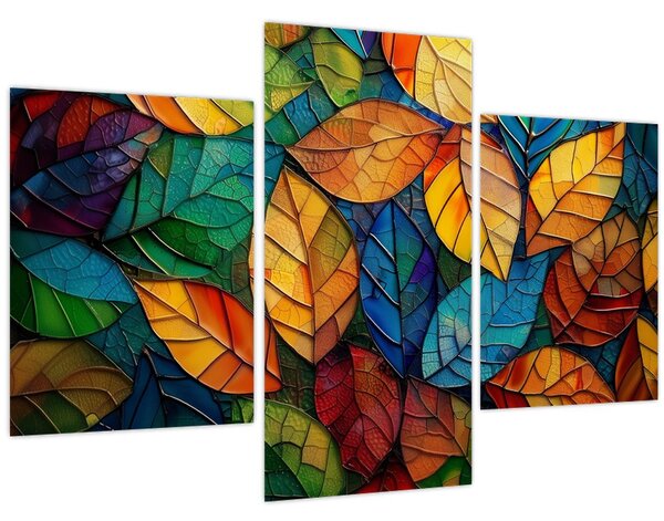 Kép - Levélmozaik (90x60 cm)