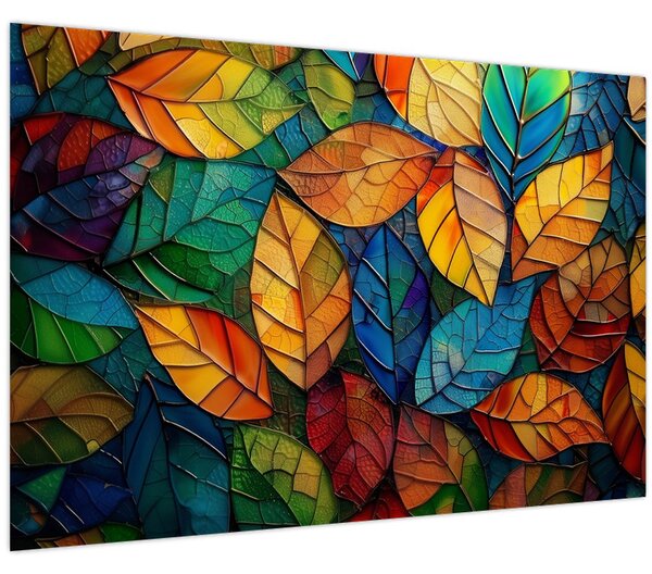 Kép - Levélmozaik (90x60 cm)