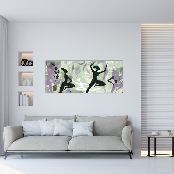 Kép - A táncosok illusztrációja (120x50 cm)