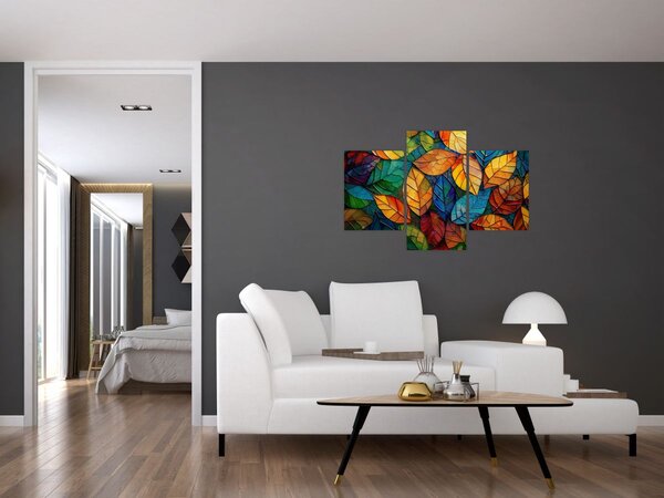 Kép - Levélmozaik (90x60 cm)