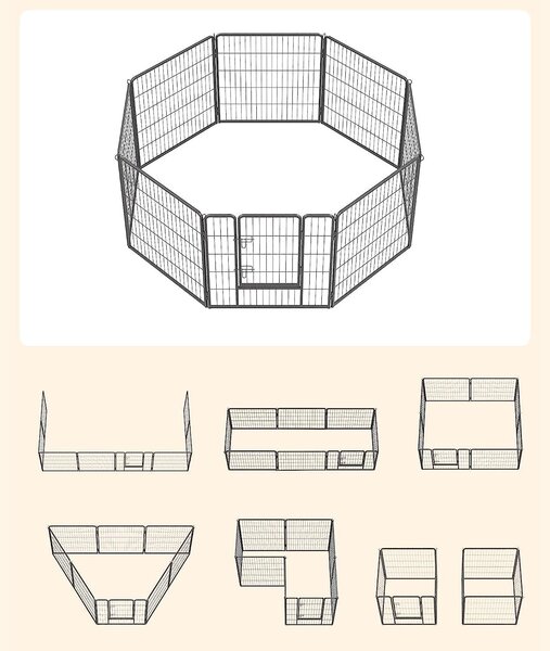 Kutya kennel, kutyaketrec, 80cm magas | FEANDREA