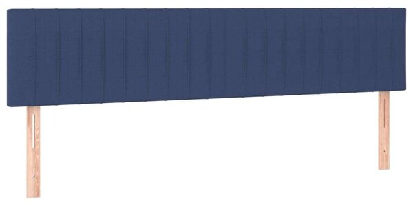 VidaXL Kék Ágy - Rugós, LED-es - 200x200 cm