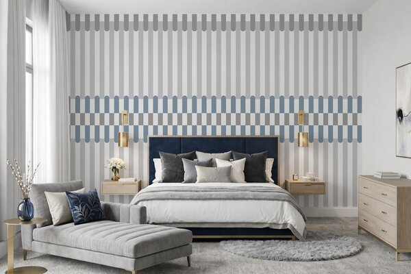 Fotótapéta Csíkos mintázat szürke és kék árnyalatokban, Fotótapéta geometria, w05150v6 : Uwalls.hu