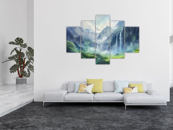 Kép - Vízesések völgye (150x105 cm)