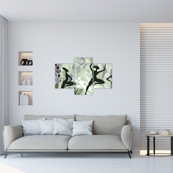 Kép - A táncosok illusztrációja (90x60 cm)