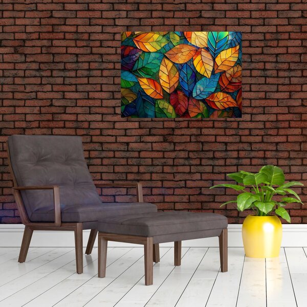 Kép - Levélmozaik (70x50 cm)