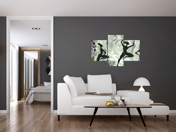 Kép - A táncosok illusztrációja (90x60 cm)