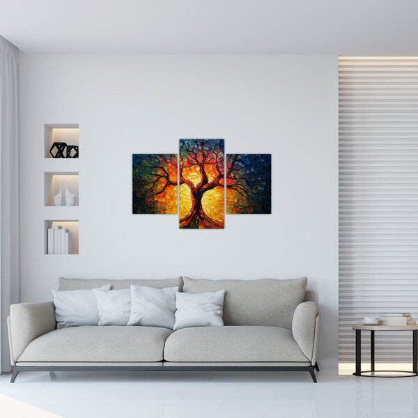 Kép - Az élet fája mozaikban (90x60 cm)