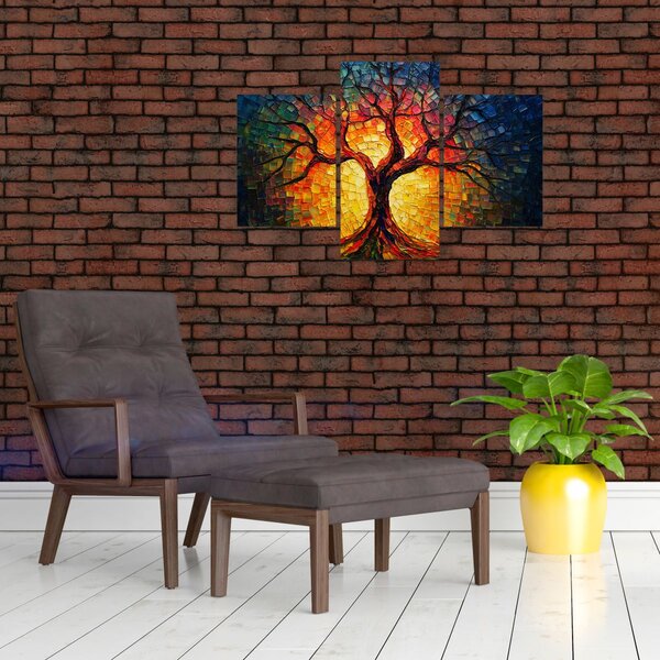 Kép - Az élet fája mozaikban (90x60 cm)