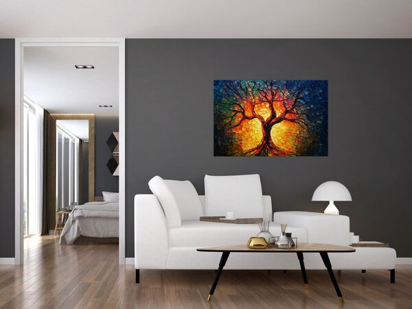 Kép - Az élet fája mozaikban (90x60 cm)