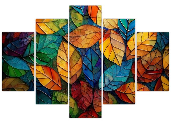 Kép - Levélmozaik (150x105 cm)