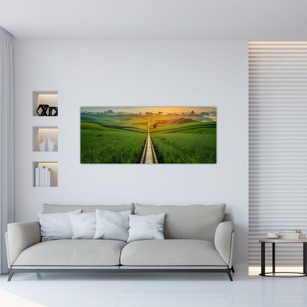 Kép - Napfelkelte a völgy felett (120x50 cm)
