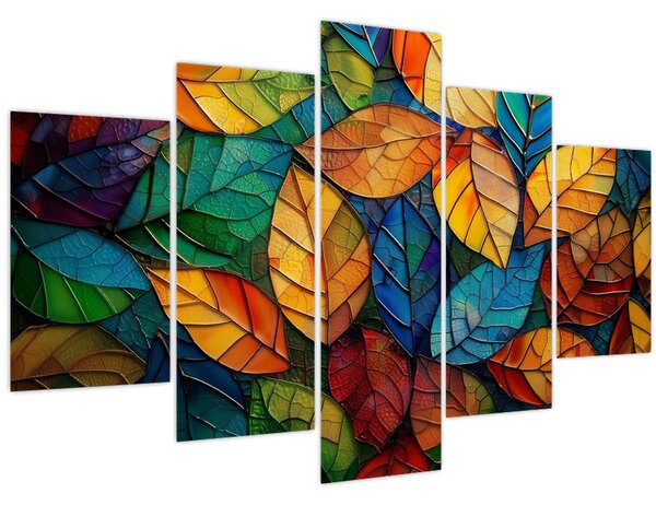 Kép - Levélmozaik (150x105 cm)