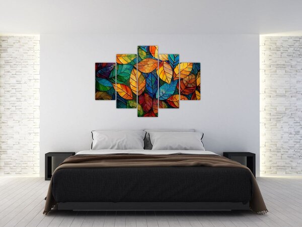 Kép - Levélmozaik (150x105 cm)