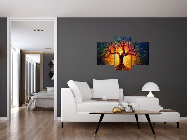 Kép - Az élet fája mozaikban (90x60 cm)