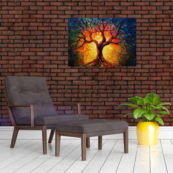 Kép - Az élet fája mozaikban (70x50 cm)