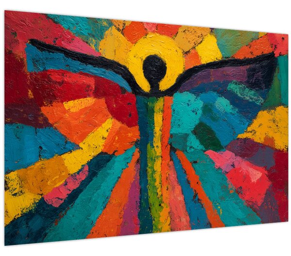Kép - Festett angyal (90x60 cm)