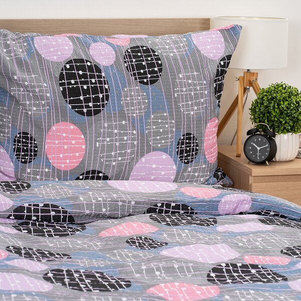 4Home Pink illusion krepp ágyneműhuzat, 140 x 200 cm, 70 x 90 cm, 140 x 200 cm, 70 x 90 cm