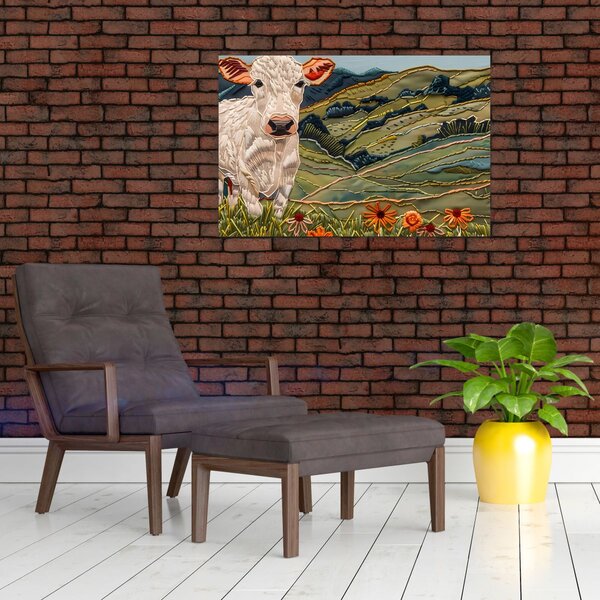 Kép - Kötött motívum utánzata (90x60 cm)