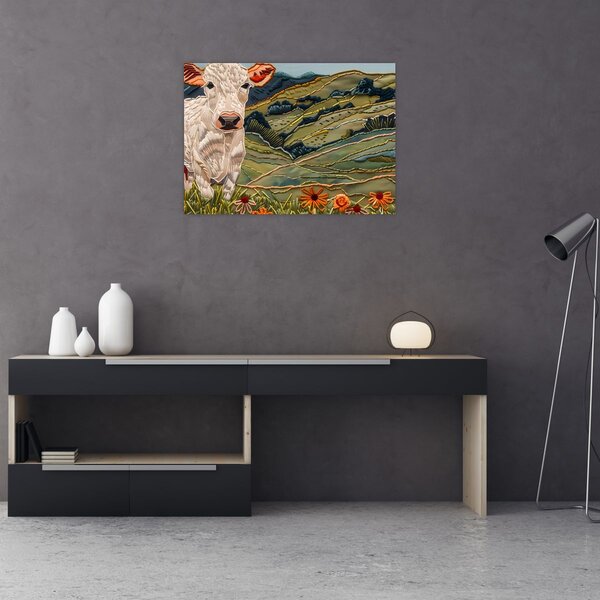 Kép - Kötött motívum utánzata (70x50 cm)