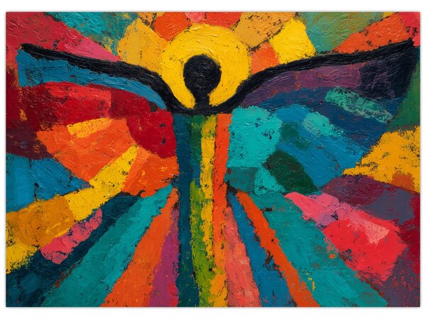 Kép - Festett angyal (70x50 cm)