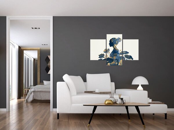 Kép - Márvány női profil (90x60 cm)