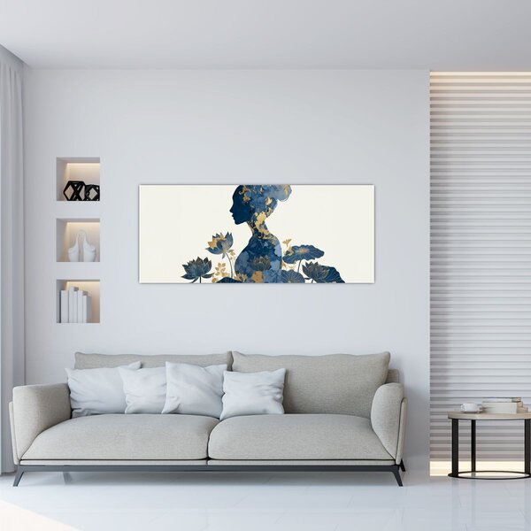 Kép - Márvány női profil (120x50 cm)
