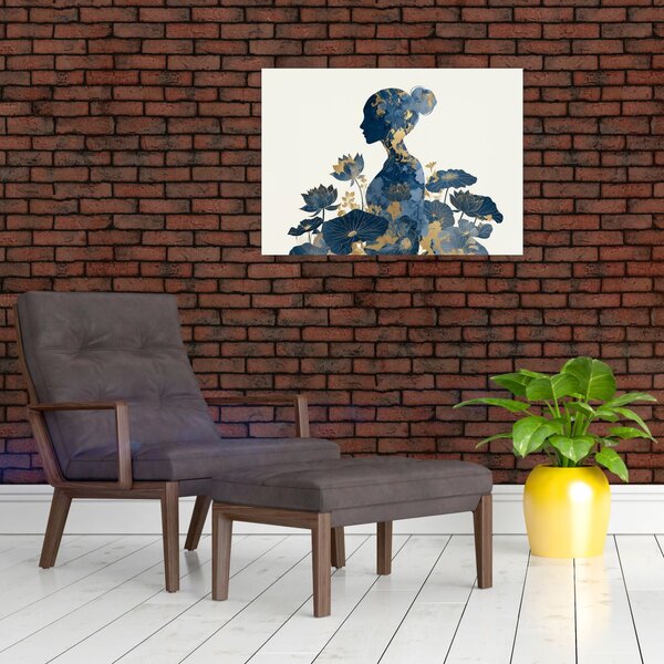 Kép - Márvány női profil (70x50 cm)