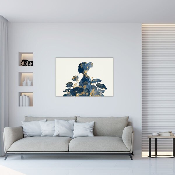 Kép - Márvány női profil (90x60 cm)