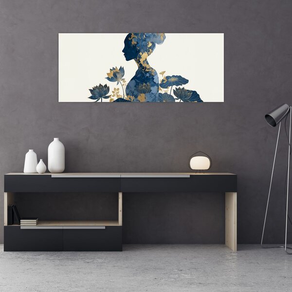 Kép - Márvány női profil (120x50 cm)
