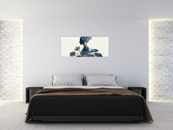 Kép - Márvány női profil (120x50 cm)