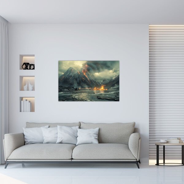 Kép - Vulkánkitörés (90x60 cm)