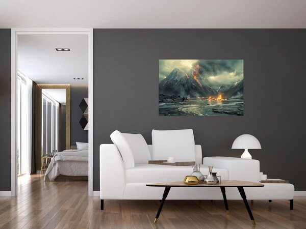 Kép - Vulkánkitörés (90x60 cm)