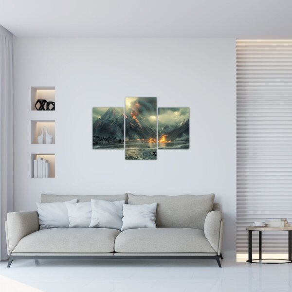 Kép - Vulkánkitörés (90x60 cm)