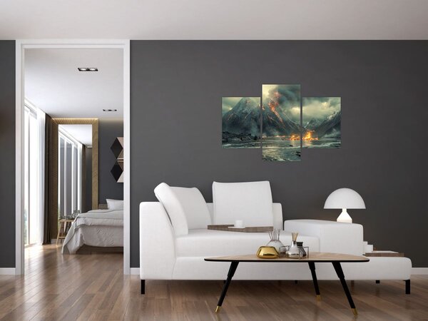 Kép - Vulkánkitörés (90x60 cm)